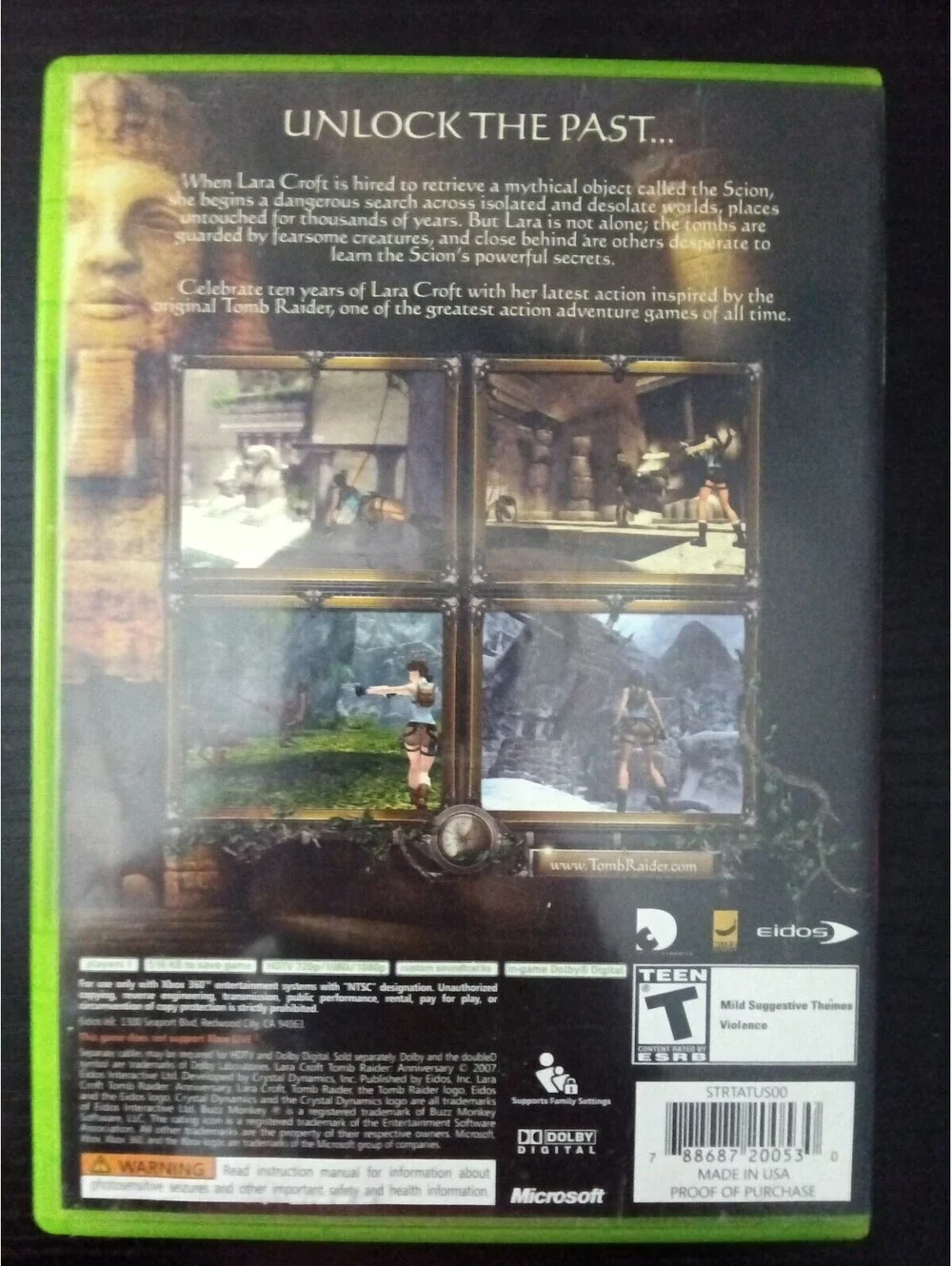 Tomb Raider Anniversary - Microsoft Xbox 360